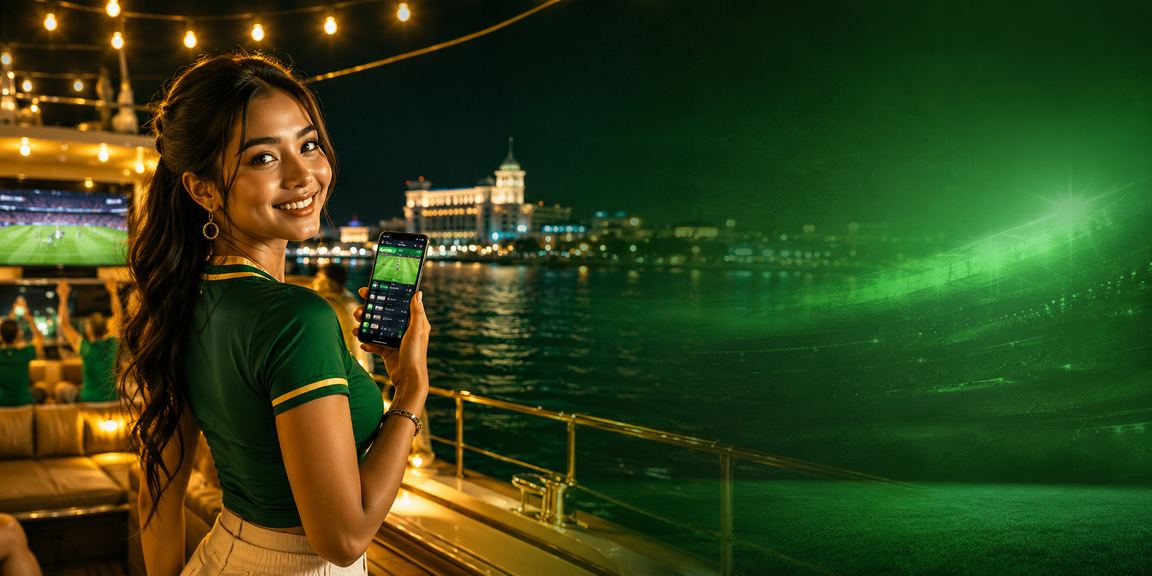 Pengguna amdbet menikmati bonus deposit melalui perangkat seluler di pantai