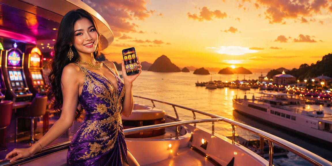 Pengguna mengakses platform casino mobile dengan nyaman di lingkungan modern